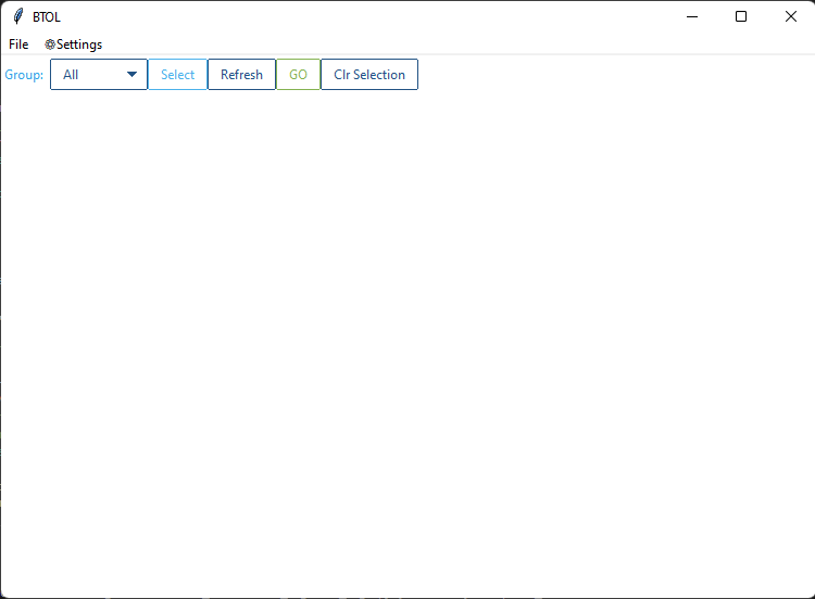 BTOL Start Screen